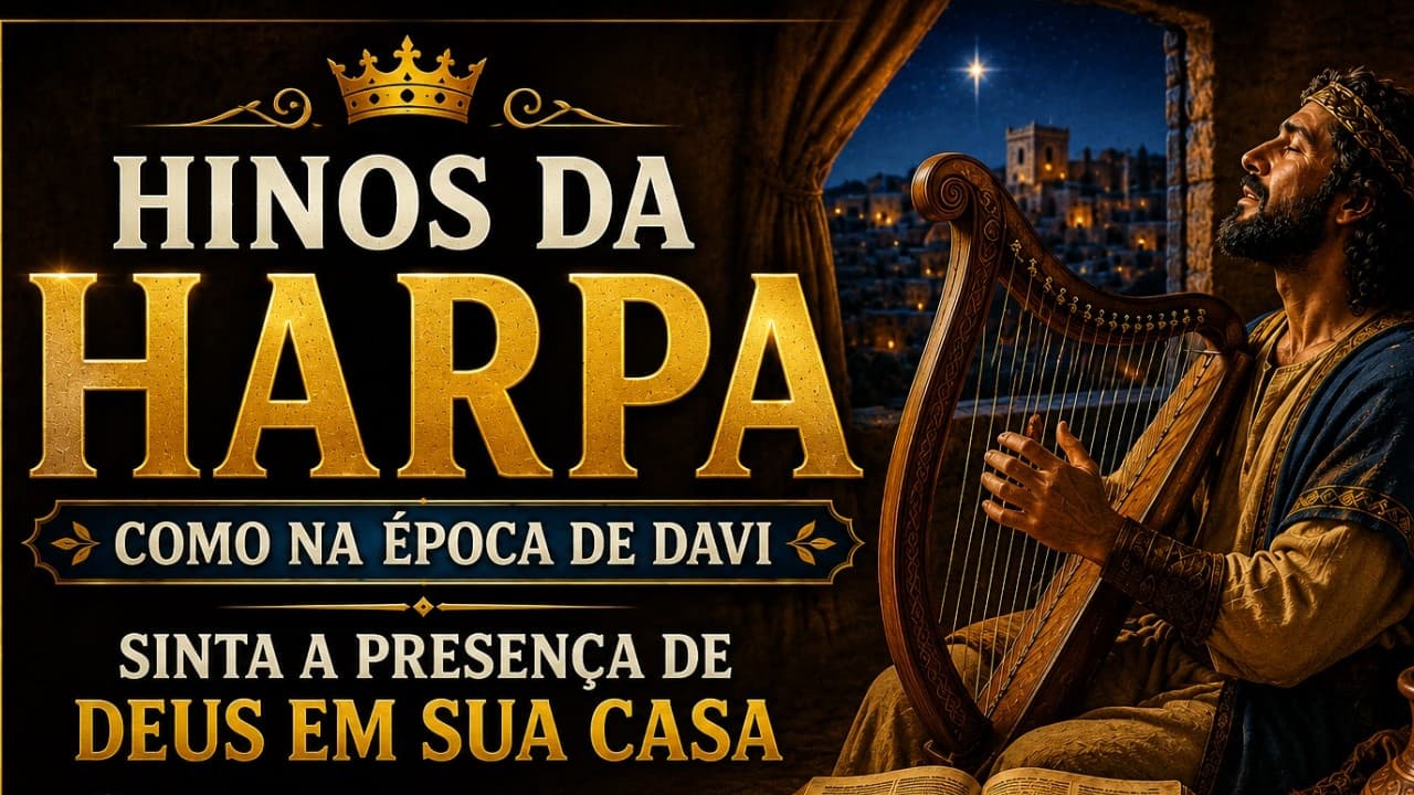Hinos da Harpa de Davi | Louvor Antigo Para Encher Sua Casa de Deus #salmoscantados