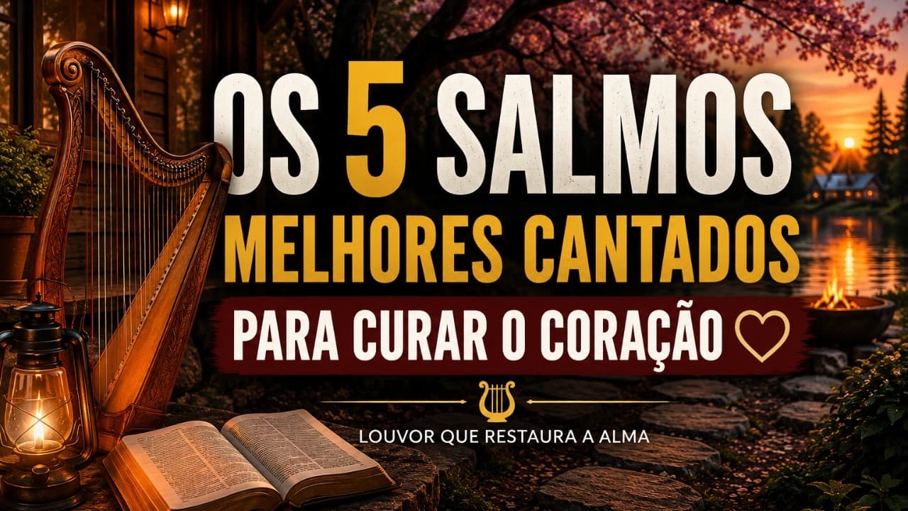 5 Salmos Cantados Para Curar o Coração | Deus Restaura Sua Alma Hoje #salmoscantados