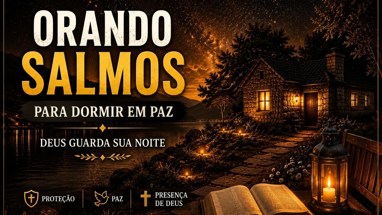 Ore com Salmos para Dormir em Paz | Deus Cuida de Você Esta Noite